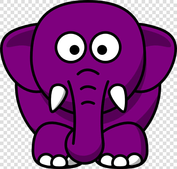 Purple Elephant Clip Art At Clker   Pink Elephant Clipart  HD Png DownloadTransparent PNG