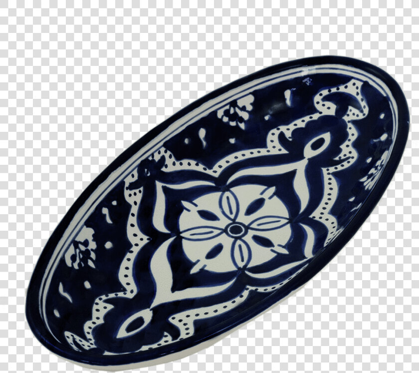 Small Nigella Black Oval Platter Class Lazyload   Blue And White Porcelain  HD Png DownloadTransparent PNG