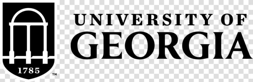 University Of Georgia Two color Black Logo   University Of Georgia Logo Black And White  HD Png DownloadTransparent PNG