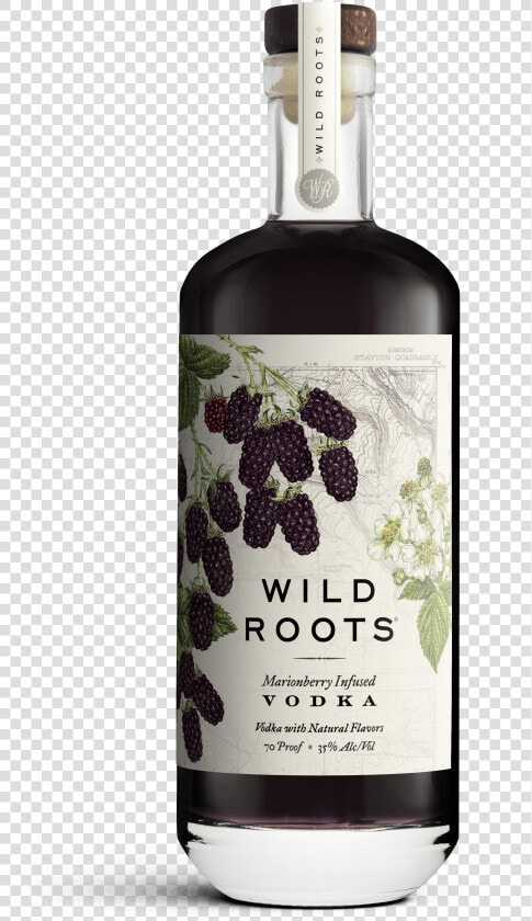 Wild Roots Marionberry Vodka Bottle   Wild Roots Marionberry Flavored Vodka  HD Png DownloadTransparent PNG