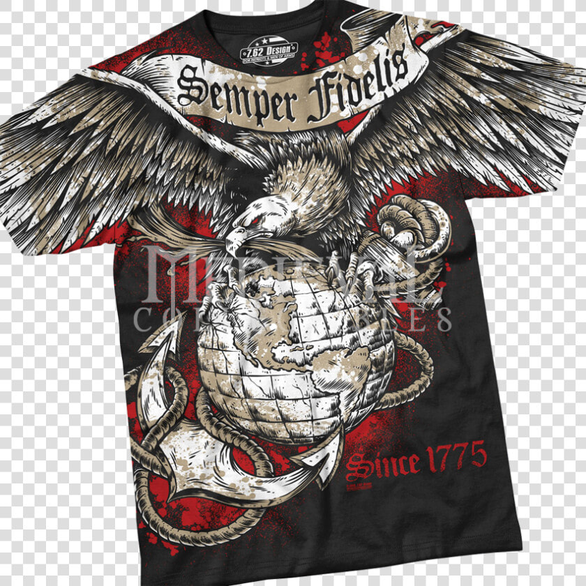 Usmc Semper Fidelis T shirt   Semper Fidelis Tattoo  HD Png DownloadTransparent PNG