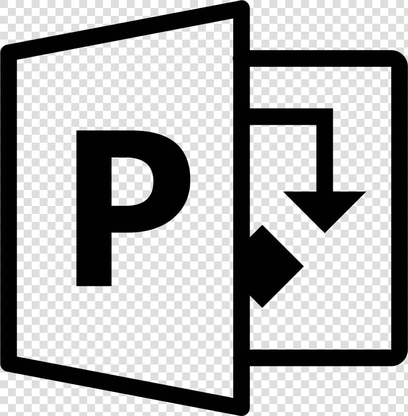 Microsoft Office Project Icon   Microsoft Excel Black And White  HD Png DownloadTransparent PNG