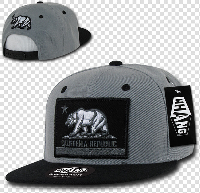 Whang California Republic Cali Flag Snapbacks Hat Hats   Gray California Republic Snapback  HD Png DownloadTransparent PNG