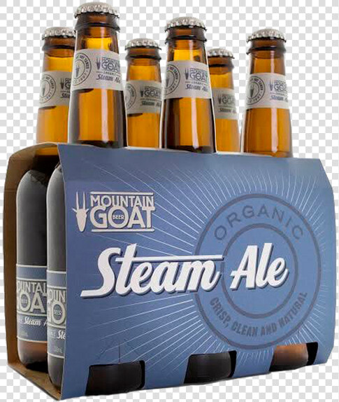 Two 6 Packs Of Mountain Goat Organic Steam Ale For   Mountain Goat Steam Ale Organic  HD Png DownloadTransparent PNG