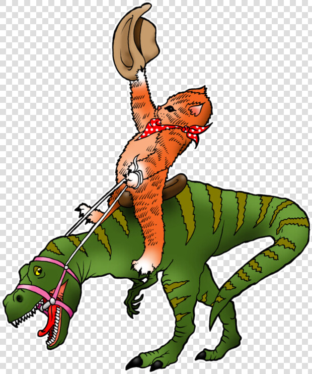 T Rex Rodeo Kitten By Yayzus   Tyrannosaurus  HD Png DownloadTransparent PNG