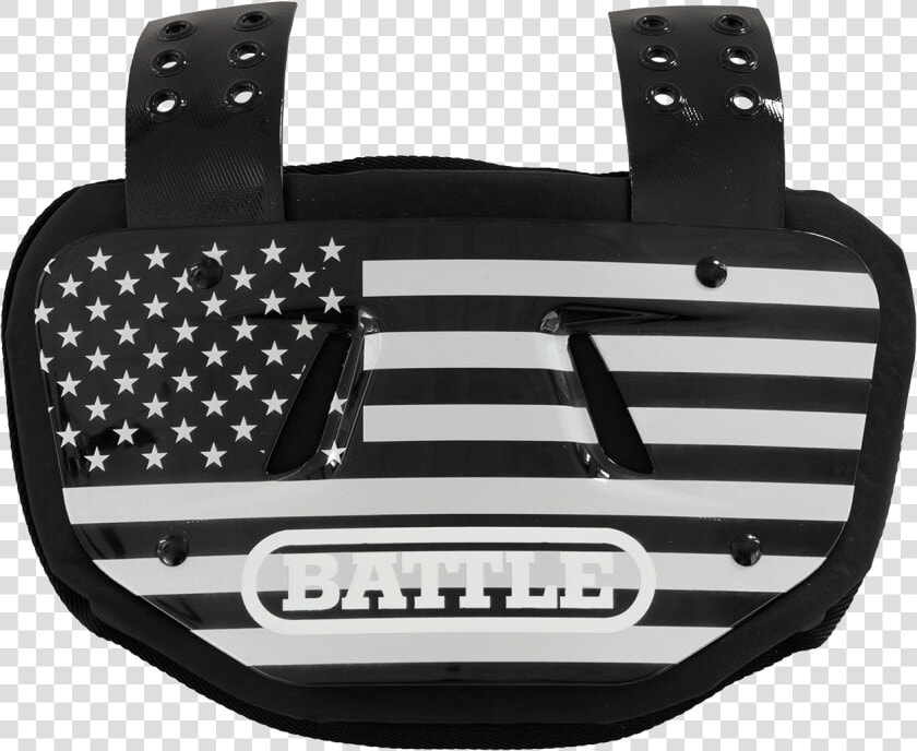 American Flag Chrome Football Back Plate   Back Plates Football Battle  HD Png DownloadTransparent PNG