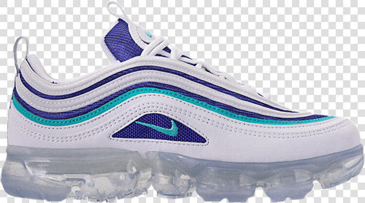 Nike Air Vapormax 97 Gs White Indigo Burst   Nike Vapormax 97 Blue White  HD Png DownloadTransparent PNG