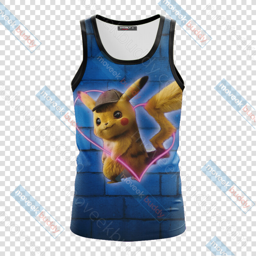 Our Love Is Electric Detective Pikachu New Unisex 3d   T shirt  HD Png DownloadTransparent PNG