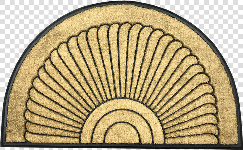 Seashell Half Round Doormat   Crescent Door Mats  HD Png DownloadTransparent PNG