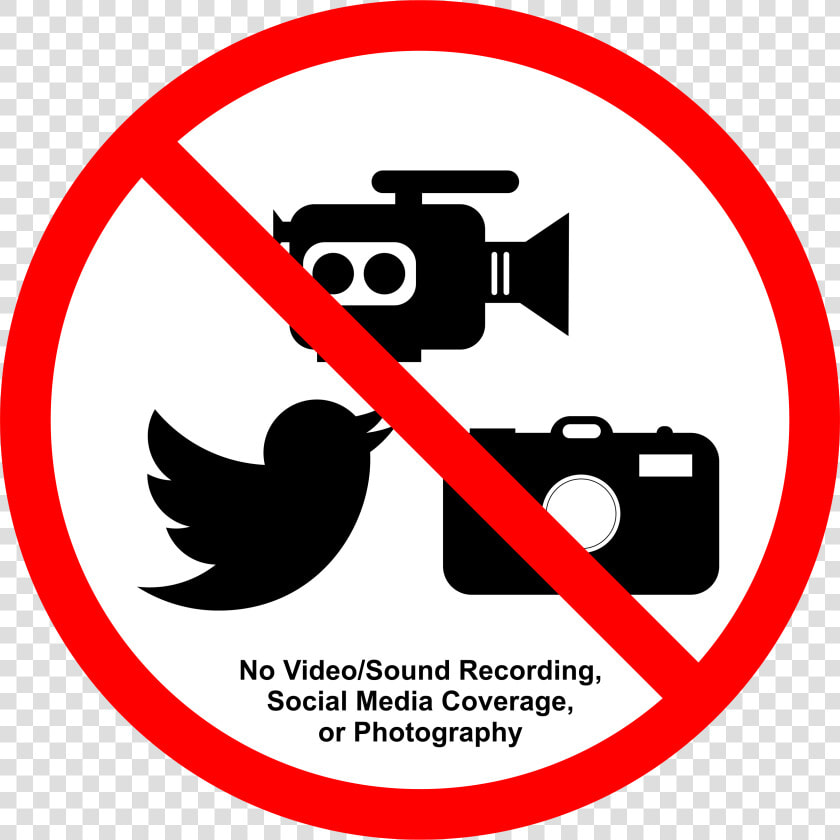 All Not Allowed   No Photography On Social Media  HD Png DownloadTransparent PNG