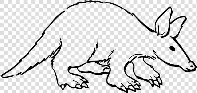 Aardvark Black And White  HD Png DownloadTransparent PNG