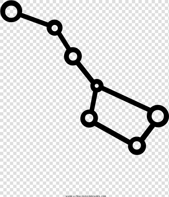 Big Dipper Constellation Coloring Page   Big Dipper Constellation Graph  HD Png DownloadTransparent PNG