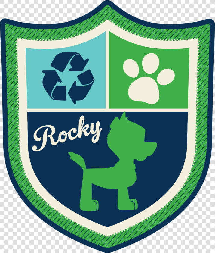 Paw Patrol Rocky Badge Alt   Paw Patrol Badges Transparent Rocky  HD Png DownloadTransparent PNG