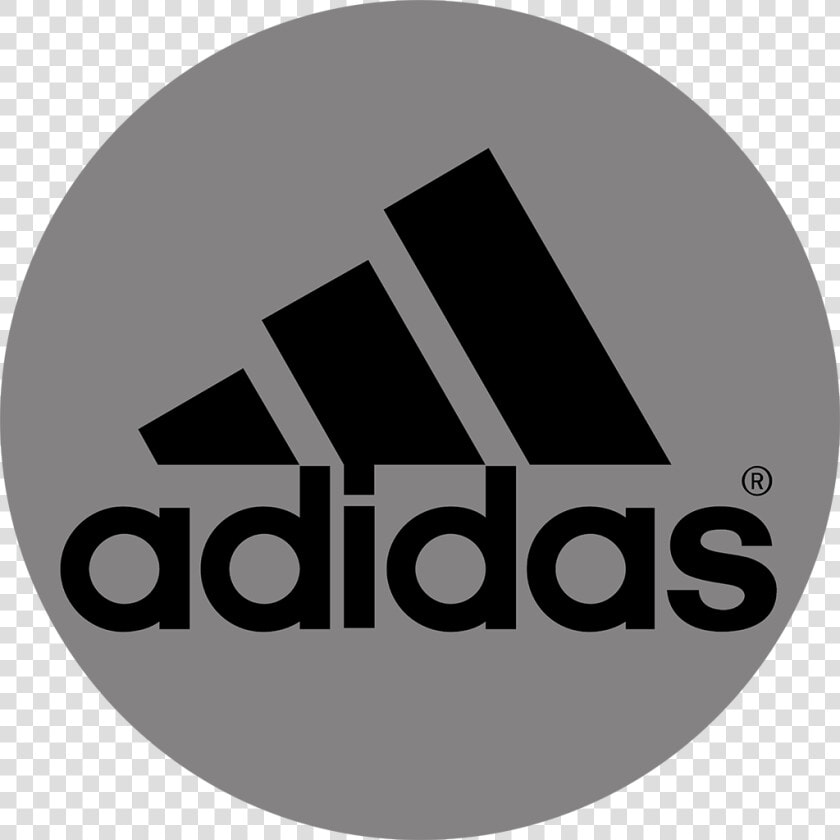 Grey Circle Smaller   Adidas Logo Png Circle  Transparent PngTransparent PNG