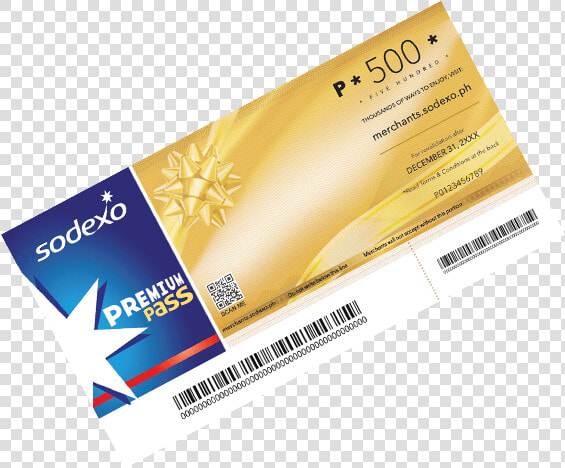 Free Sodexo For X Series   Sodexo Gc 500  HD Png DownloadTransparent PNG