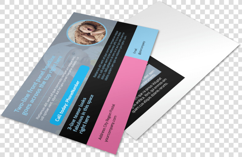 Baby Clothes Postcard Template Preview   Brochure  HD Png DownloadTransparent PNG