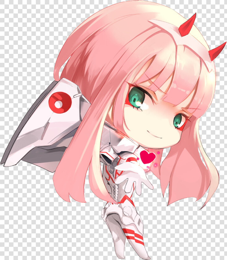 Darling In The Franxx Zero Two Chibi  HD Png DownloadTransparent PNG