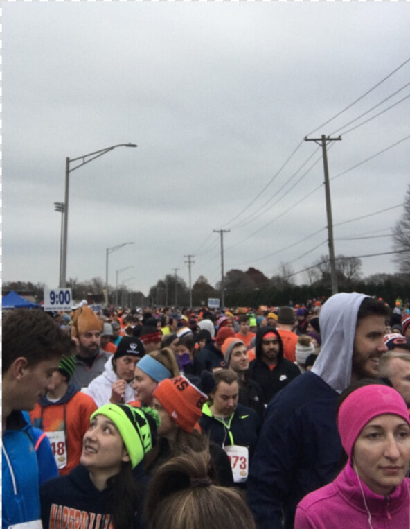 Pre race Excitement At The Naperville Turkey Trot   Crowd  HD Png DownloadTransparent PNG