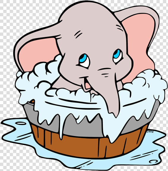 Transparent Taking A Bath Clipart   Disney Dumbo Coloring Page  HD Png DownloadTransparent PNG