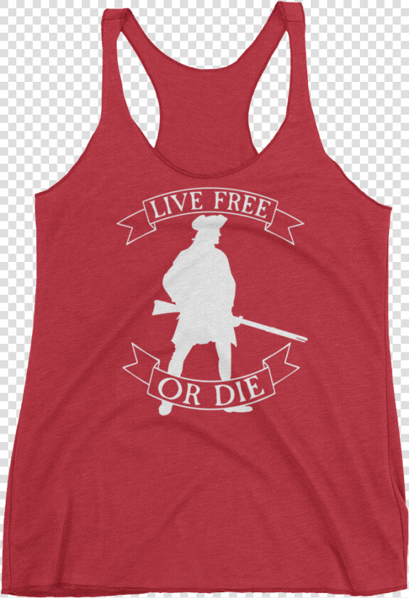 Live Free Or Die Minuteman White Mockup Flat Front   Sleeveless Shirt  HD Png DownloadTransparent PNG