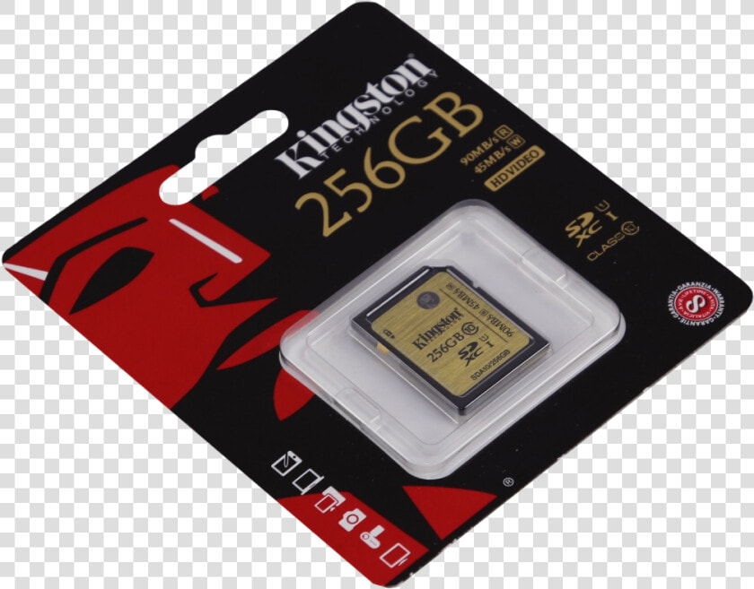 Kingston Sdxc Memory Card Photo 3   256 Ssd Card  HD Png DownloadTransparent PNG