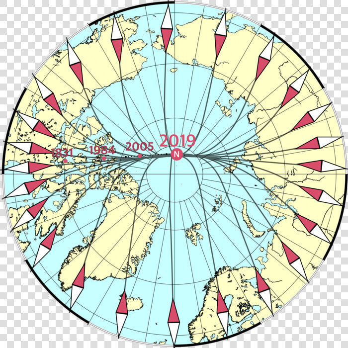 Magnetic North   North Magnetic Pole  HD Png DownloadTransparent PNG