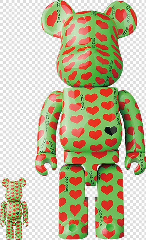 Bearbrick Green Heart  HD Png DownloadTransparent PNG