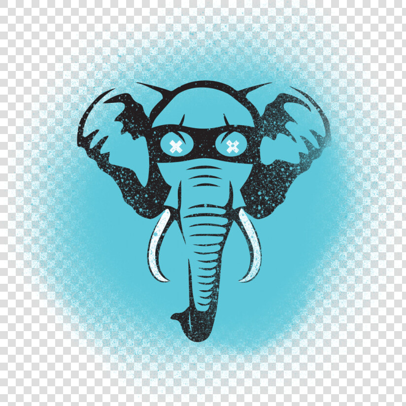 Lucky Elephant Logo   Elephant Head Black And White  HD Png DownloadTransparent PNG