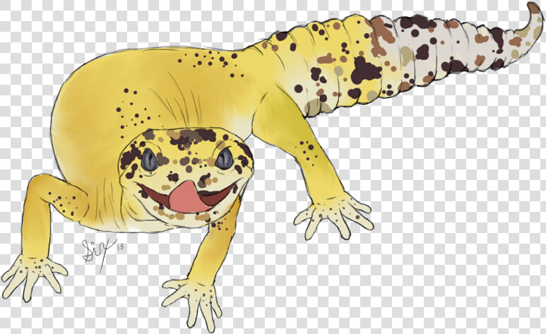 Loki The Leopard Gecko   Leopard Gecko Cartoon  HD Png DownloadTransparent PNG