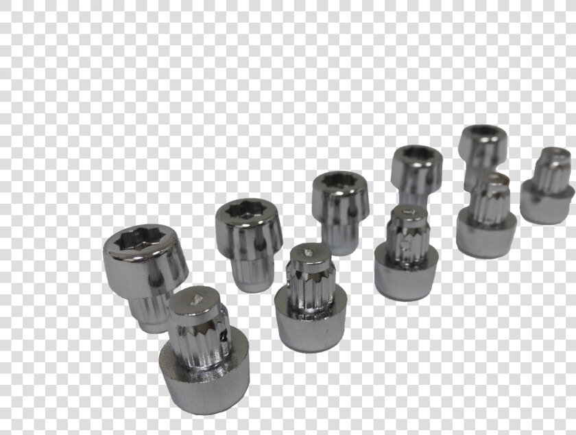 10 Pack Of Chrome Socket Head Rivet Inserts Class   Socket Wrench  HD Png DownloadTransparent PNG