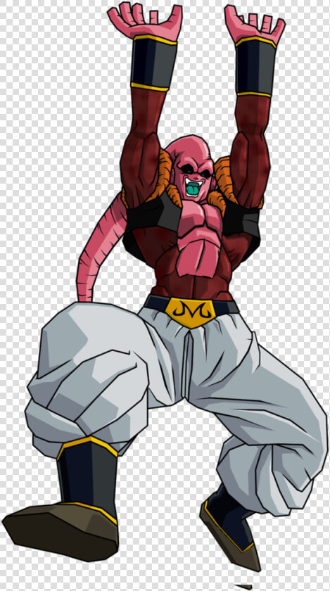 Majin Buu Gogeta Ssj4 Abs By Robertovile d4bzb4d   Super Buu Broly Absorbed  HD Png DownloadTransparent PNG