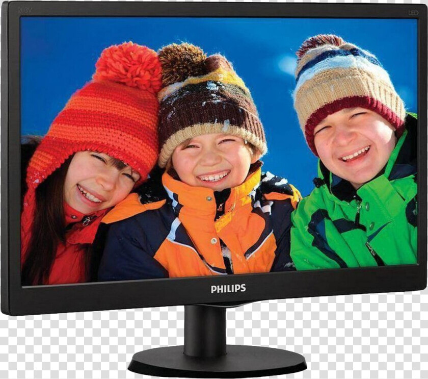 Pc Monitor Png Image   Philips 20 203v5 Led Monitor  Transparent PngTransparent PNG