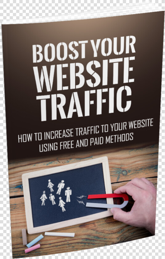 A Ebook Cover With The Words Boost Your Website Traffic   Flyer  HD Png DownloadTransparent PNG