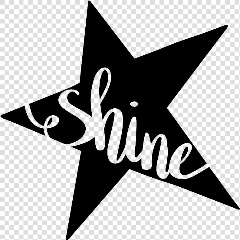  black  stars  star  shine  words  sayings  quotes   Shine Svg File  HD Png DownloadTransparent PNG