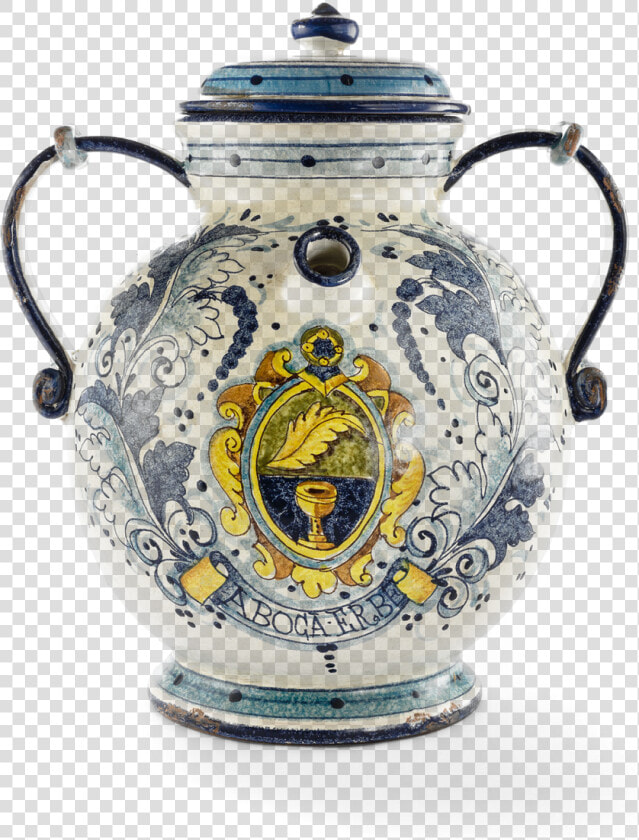 Picture Of Ceramic Amphora With Aboca Crest   Teapot  HD Png DownloadTransparent PNG