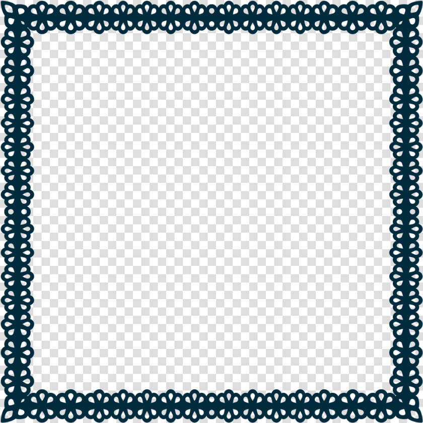 Polka Dot Scalloped Frame   Transparent Polka Dot Border  HD Png DownloadTransparent PNG