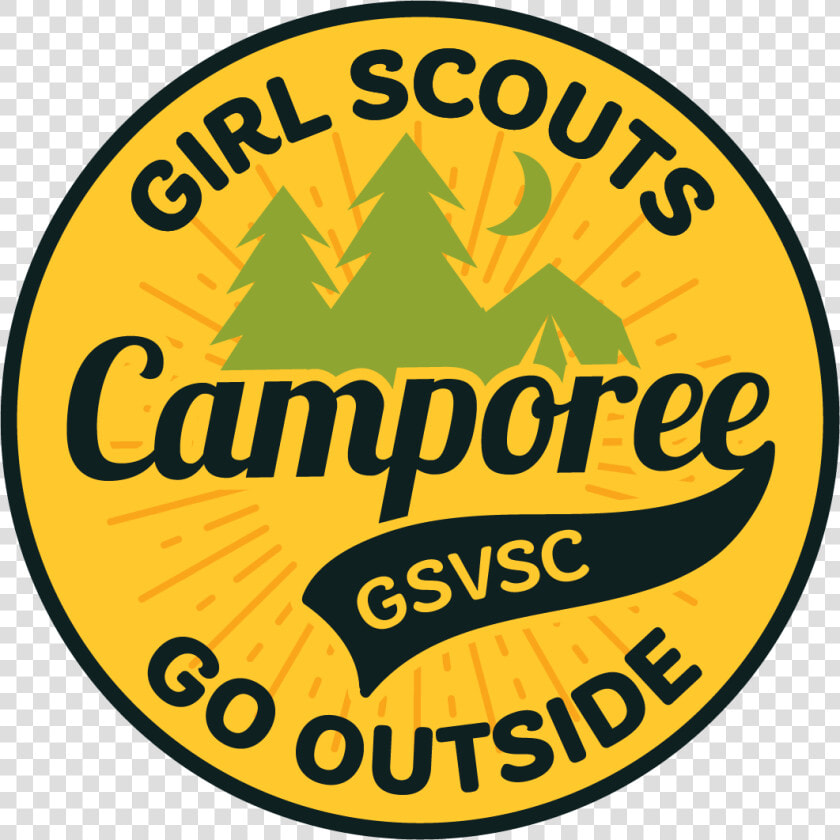 Girl Scouts Go Outside Camporee Patch Take   Label  HD Png DownloadTransparent PNG