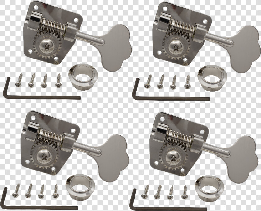 Gotoh  Large Nickel For Bass  4 In A Line Image   Rear view Mirror  HD Png DownloadTransparent PNG