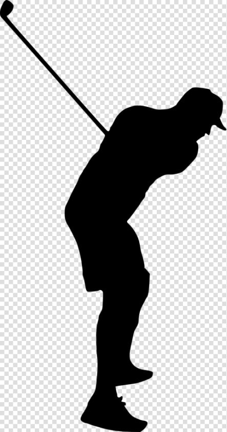 Golfer Clipart Senior   Transparent Background Silhouette Golf Transparent  HD Png DownloadTransparent PNG