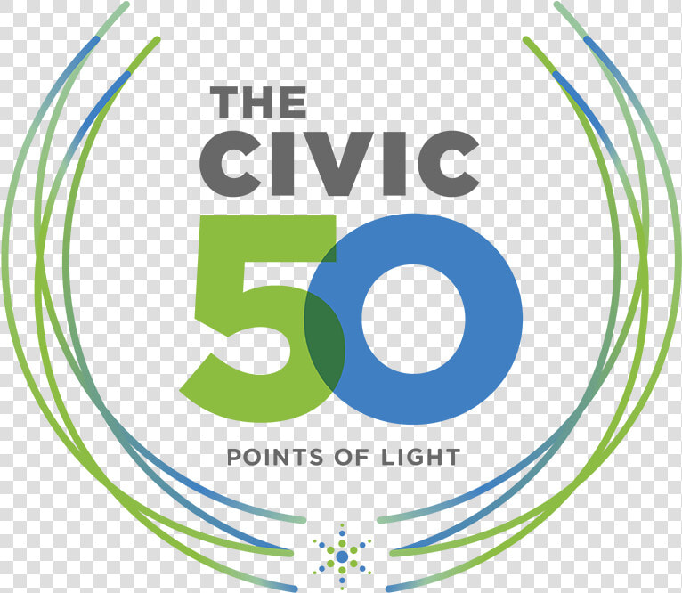 The Civic 50 Logo   Civic 50 Points Of Light  HD Png DownloadTransparent PNG