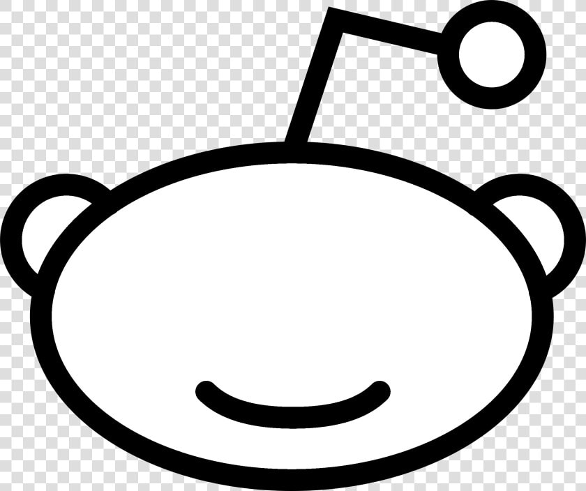 Reddit Icon Logo Black And White   Reddit Logo  HD Png DownloadTransparent PNG