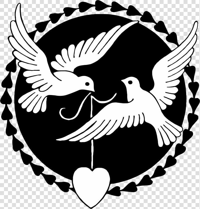 Visual Arts art monochrome Photography   Love Birds Clipart Black And White  HD Png DownloadTransparent PNG