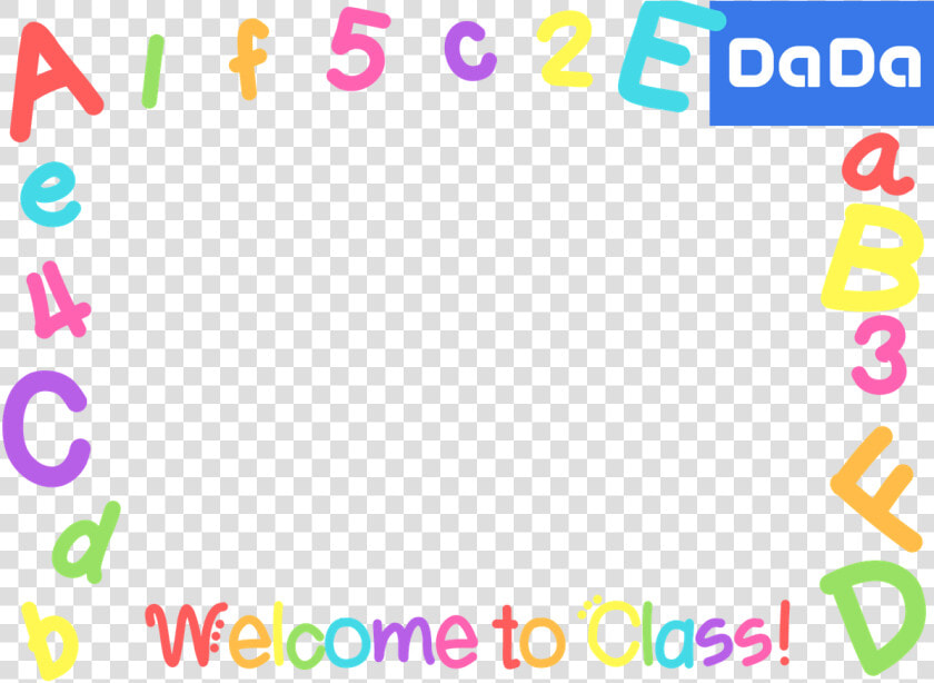 Welcome To Class Dada Manycam Borders For Online English   Transparent Abc Border Png  Png DownloadTransparent PNG