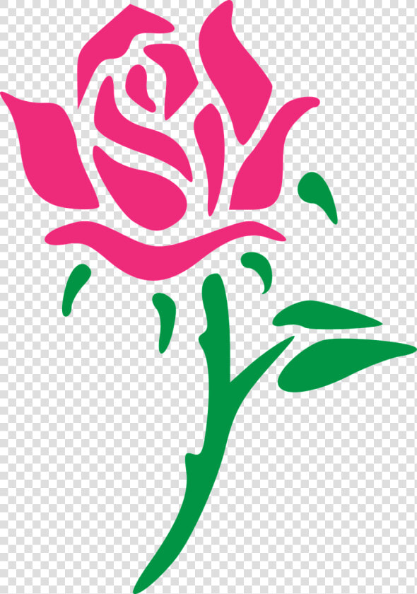 Rose Pink Green Free Photo   Pink Rose Vector Png  Transparent PngTransparent PNG