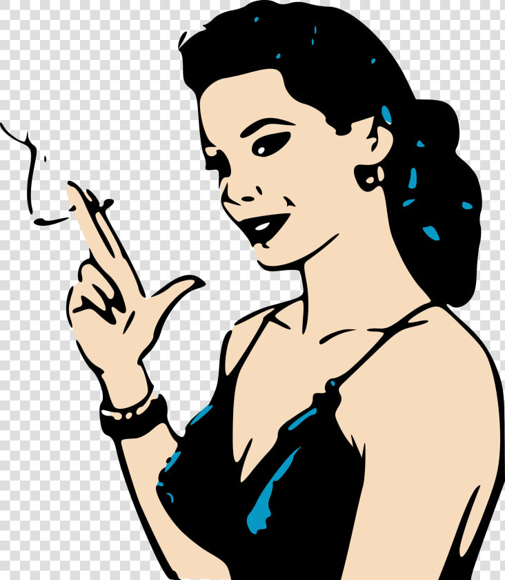 Cigarette Clipart Picsart   Woman Smoking Clipart  HD Png DownloadTransparent PNG