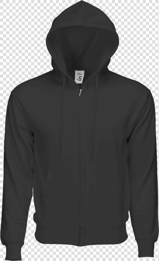 Fleece Zipper Charcoal   Fruity Of The Loom Felpa Nera Cappuccio  HD Png DownloadTransparent PNG