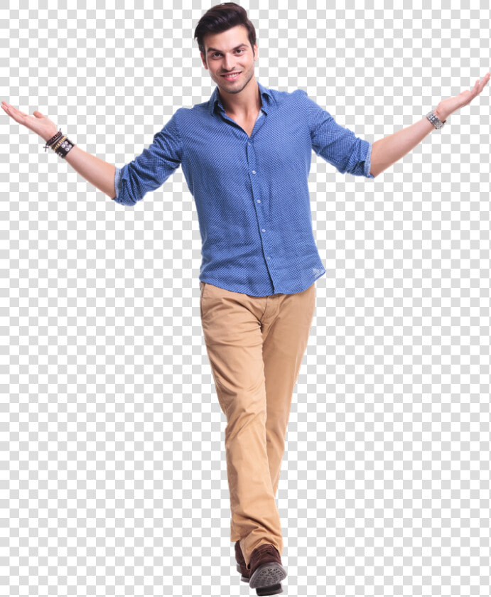 Man Walking Forward   Casual Man Walking Forward  HD Png DownloadTransparent PNG