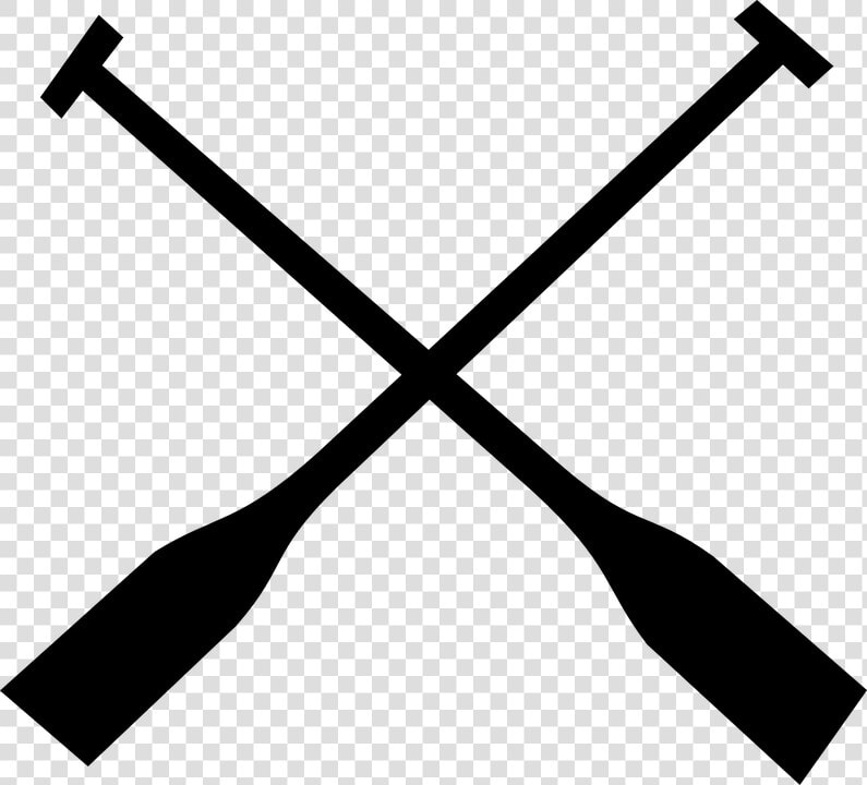 Paddles  Crossed  Canoe  Sport  Silhouettes  Black   Boat Oars Clip Art  HD Png DownloadTransparent PNG