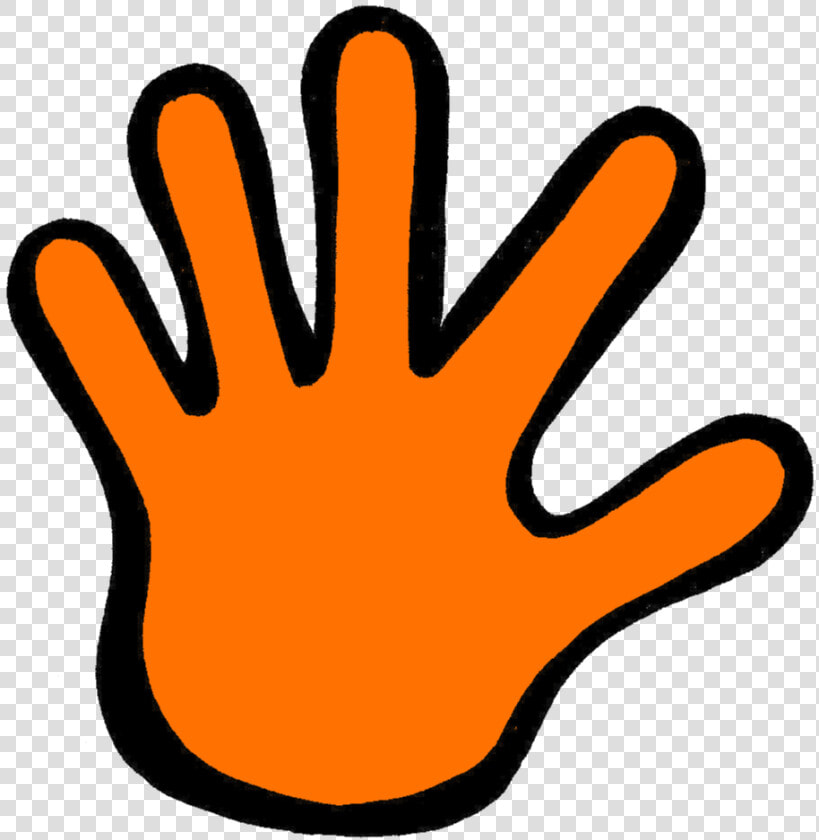 In My Classroom  Anytime We Have To Stop  amp  Jot Or Record   Orange Hand Clip Art  HD Png DownloadTransparent PNG