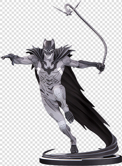 Batman Black And White Statue By Kenneth Rocafort  HD Png DownloadTransparent PNG